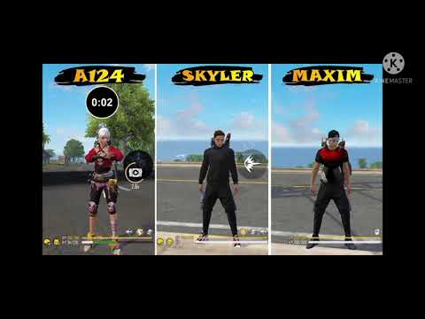 SKYLER VS A124 VS MAXIM ABILITY TEST FREE FIRE _ SAMSUNG,A3,A5,A6,A7,J2,J5,J7,S5,S6,S7,S9,A10,para⚡⚡