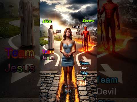 Team Jesus or Team Devil? Choose Your Path Now! #TeamJesus #Short