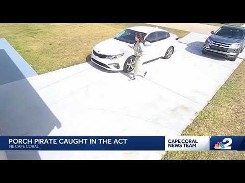 Caught on camera: Porch pirate targets Cape Coral neighborhood in broad daylight