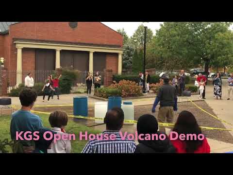 Kentucky Geological Survey Volcano Demonstration at the 2023 Earth Week Open House