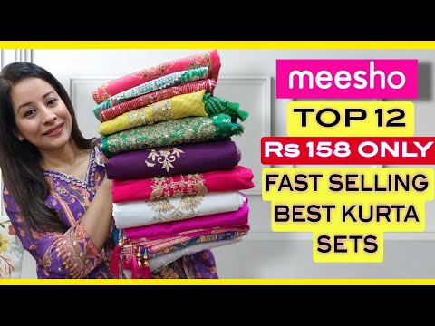 👉 Meesho 12 TOP SELLING Kurti/Kurta Dupatta set/Cord Set Haul Starting 158 #meesho #meeshohaul #haul