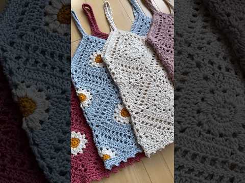 When you love a project so much that you make it 4 times 😍 How many tank tops will you crochet? 🧶