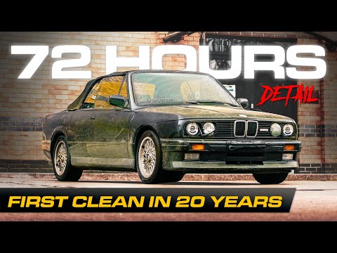 Barn Find BMW E30 M3 Convertible Meguiar's Detail - First Deep Clean in 20 Years!