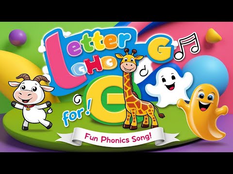 Letter G Song for Kids - Learn with Goat, Giraffe & Ghost | Fun Phonics Song