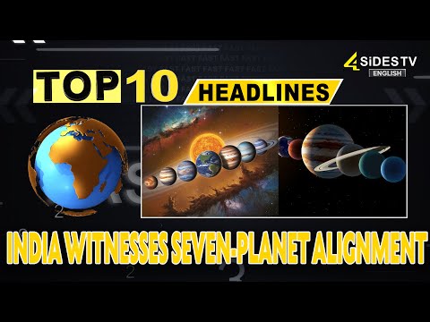 Top 10 English :  India Witnesses Seven-Planet Alignment| Planets Alignment | 4 Sidestv English News