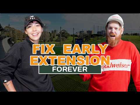 The 2 BEST drills to FIX Early Extension – Live Golf Lesson with Lydia!