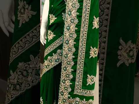 Stone work saree || designer saree || new design saree || andaz designer charminar Hyderabad #shorts