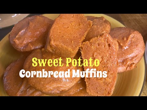 SWEET POTATO CORNBREAD MUFFINS @cookingwithjudycaldwell6376 #sweetpotato