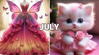 Choose Your Birthday Month and see your Dress and Cute Kitten💖💝🥳️😍😻 || #trending #viral #video