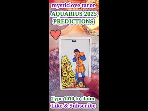 🍀AQUARIUS 2025 PREDICTIONS - What Can You Expect?❤️#englishtarot#shorts#aquarius2025predictions