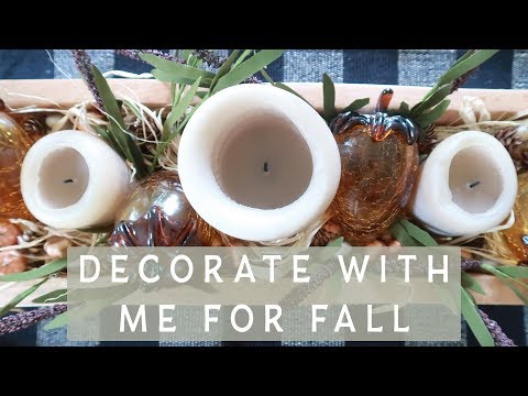 DECORATE WITH ME FOR FALL! | Home decor | Autumn decorating