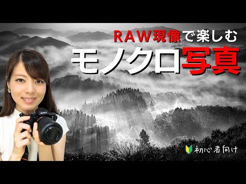 【カメラ初心者】モノクロ写真のRAW現像