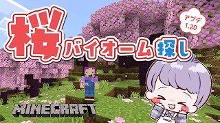 【 マイクラ 】桜を探しに出発🌸旅路と物語アップデート【 Minecraft 】【Switch】