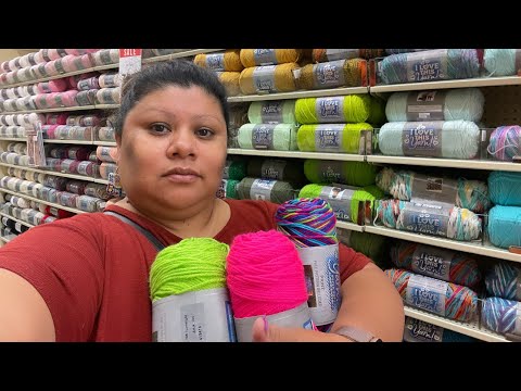 Hobby lobby yarn shopping / yarn haul #crochet #hobbylobbyhaul #hobbylobby  #yarnlove