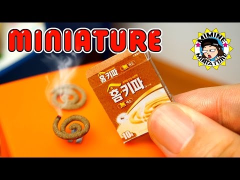 [ENG]Miniature "피울수 있는 진짜 모기향"-mosquito coil 미미네미니어쳐 ミミネミニチュア