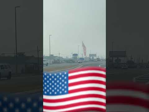 Flag In the fog