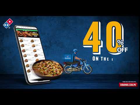 Dominos | 40% Discount.