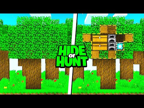 Most Secret Treehouse in Minecraft Hide Or Hunt!