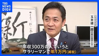 年収「103万円の壁」見直し　与党「123万円」税制改正大綱に明記決定　年収500～600万円世帯で年間1万円の減税｜TBS NEWS DIG