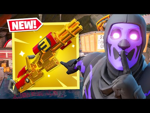 fortnite added a MYTHIC MINIGUN!