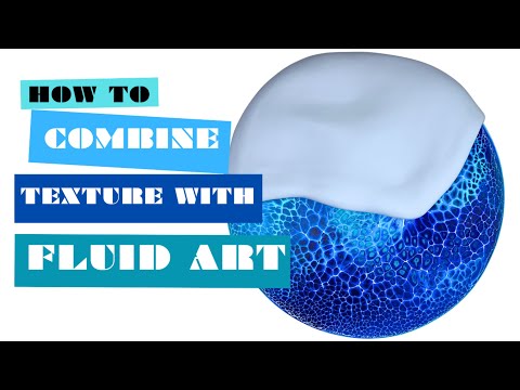 Ocean Inspired Pearl Pour & Structural Wave | HOW TO COMBINE TEXTURE AND STRUCTURE WITH FLUID ART