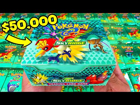 I Opened The Rarest $50,000 Pokemon Box...SKYRIDGE!