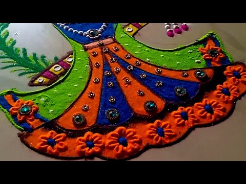 Creative Tulsi Vivah Rangoli/Tulsi Vivah Rangoli 2024/Tulasi kolam/tulasi vivah special rangoli