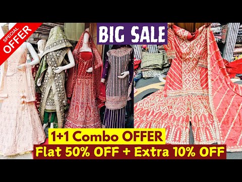 Big Sale Flat 50% OFF + Extra 10% OFF | Bridal Suits Sarees Gharara Lehenga Palazo 1+1 Combo OFFERS