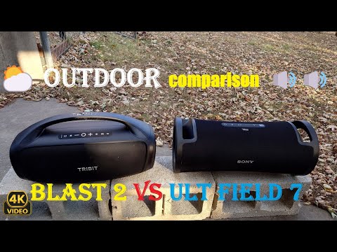 Tribit Stormbox  Blast 2 vs Sony ULT Field 7 🔊 Short Outside Comparison ⛅️ Both in Bass Modes