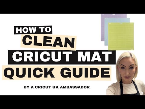 Clean Cricut Mat - Quick UK Cricut Tutorial for Beginners to Clean Cutting Mats - Official Cricut