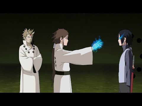 Indra Meets Sasuke And Transfers His Power After Losing Rinnegan. Sasuke Awakens His New Mode