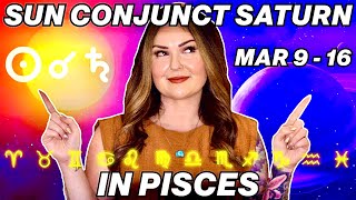 Sun Conjunct Saturn in Pisces 2025 | All 12 Signs