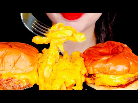 ASMR, Mukbang, Juicy Burger, Fries Eating Vlog, 쥬시버거, 프라이 먹기 @treeasmr