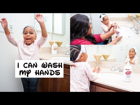 Zuri Loves washing her hands! Play Time + Toddler Handwash Vlog