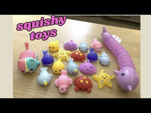 Let's play squishy marine animal toys, Five Below Toys, Toys review, sea animals fun toys for kids