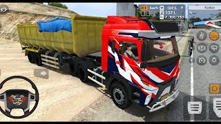 🚛Truck simulator Indonesia by Maleo 🐔 Kudis to Tegal ✅ Sand delivery🛣️ Offroad Gameplay