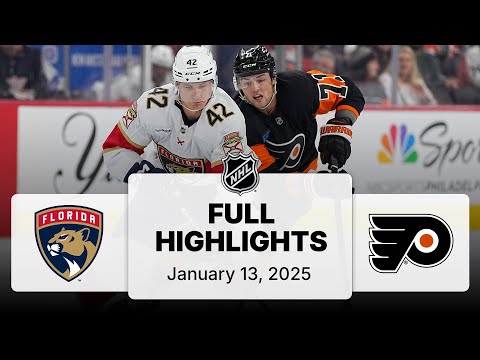 NHL Highlights | Panthers vs. Flyers | January 13, 2025