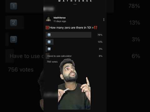 The Right Answer to How Many Zeros Are in 10! (Did You Guess Correctly? #mathchallenge #factorial