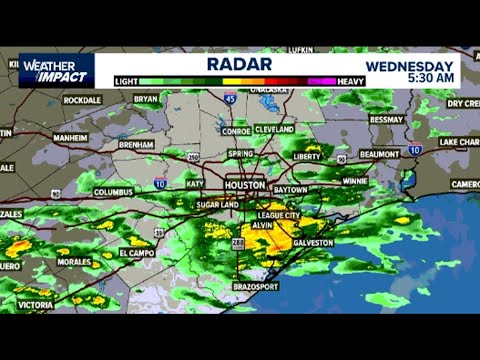 LIVE radar: Showers move through the Houston area