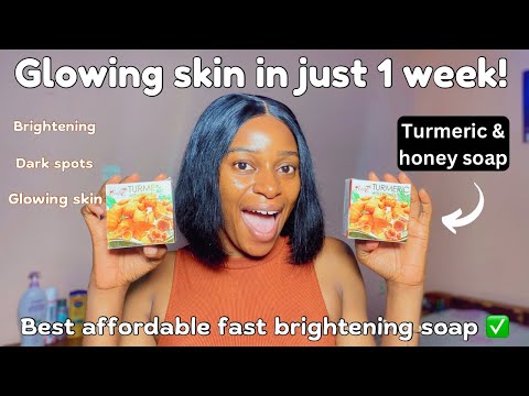 It will brighten your skin in 1 week! Soft 7 turmeric with honey soap review | turmeric & honey soap