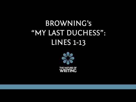 Browning's "My Last Duchess" | Part 2 | Lines 1-13