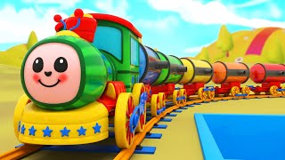 Cocomelon Color Train - Wheels on the Train - Baby Nursery Rhymes