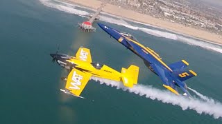 Flying with the Blue Angels, Mike Goulian & Rob Holland at the 2021 Pacific Air Show