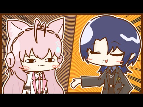 【手描き/博衣こより/火威青】こよちゃんVS青くゆ