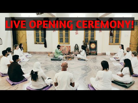 Live Opening Ceremony for 200 and 300 hour Yoga Teacher Training at PIYF Rishikesh India.