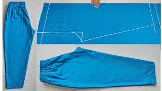 सबसे आसान तरीके से Comfortable Pant बनाएं | Very Easy Pant Trouser Cutting and stitching