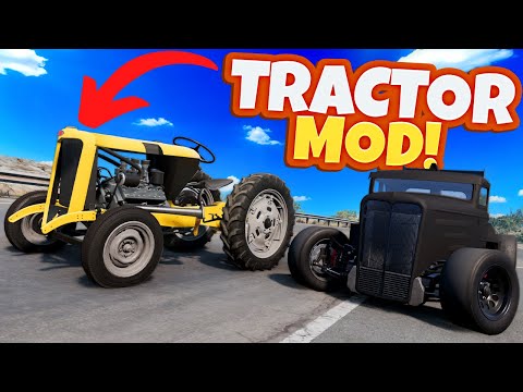 Someone Turned The NEW Car into a TRACTOR in BeamNG Drive Mods!