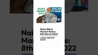 Dollar to Naira Black Market Exchange Rate 8th March 2022 @12.30pm