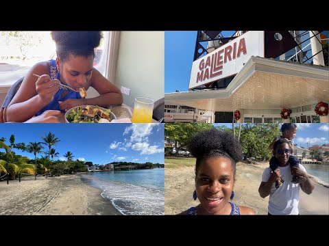 HAVING LUNCH AT GALLERIA MALL GRENADA JANUARY 2025 | LANCE AUX EPINES BEACH GRENADA 2025