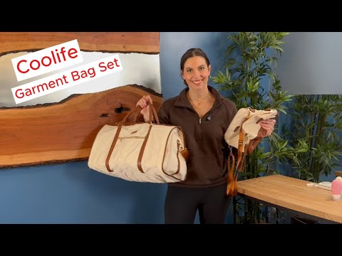 Coolife Garment Bag Set, big, durable and lightweight #garmets #travel #suitcases